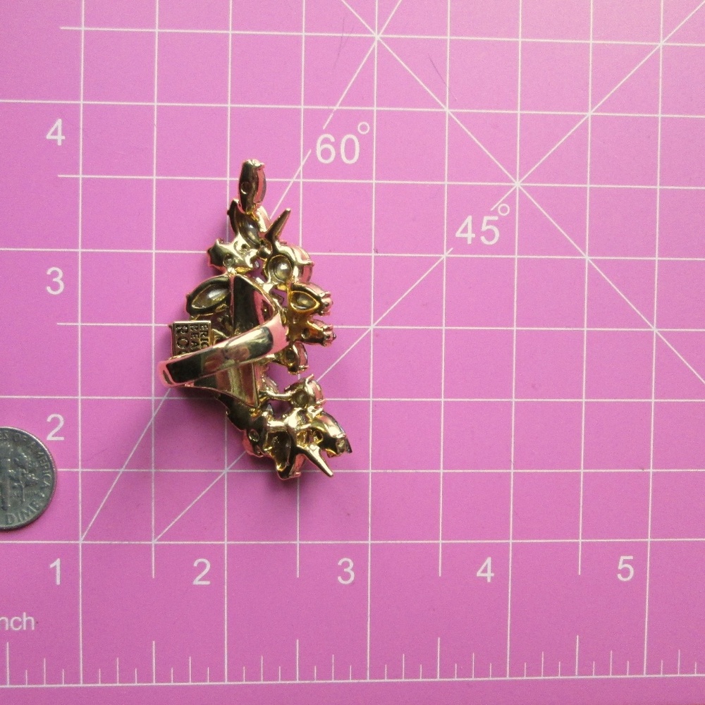 💍🦚 ERICKSON BEAMON ROCKS Cocktail Ring Size 7 - Picture 15 of 15